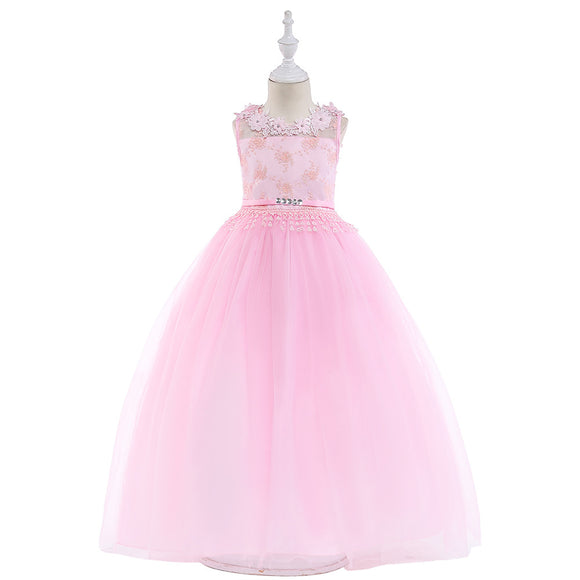 Vestido de Gala Infantil con Encaje - Traje de Concierto para Niñas
