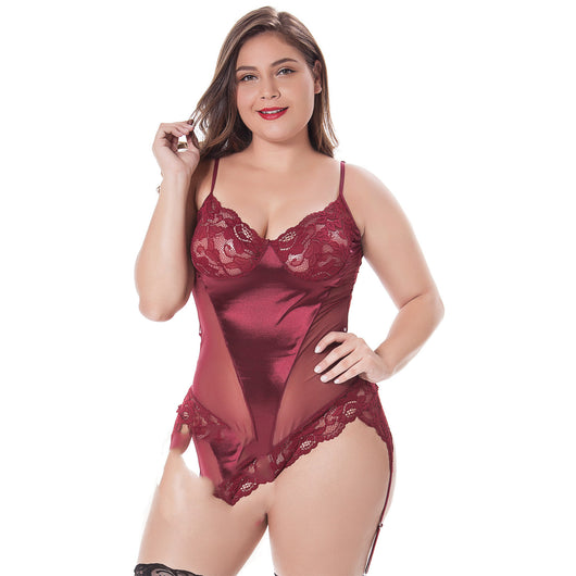Camisón Bodysuit Elástico Talla Grande Europeo y Americano - Image 6
