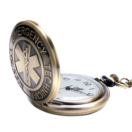 Reloj de Bolsillo Vintage Bandera Roja Cuarzo Clásico - Image 10
