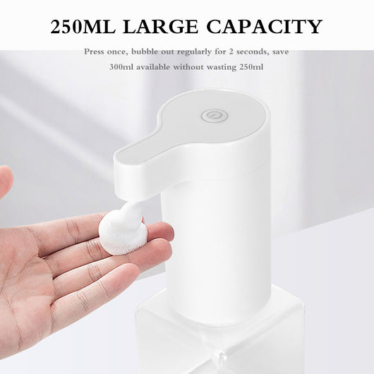 Dispensador Automático de Desinfectante con Sensor Infrarrojo y Burbujas