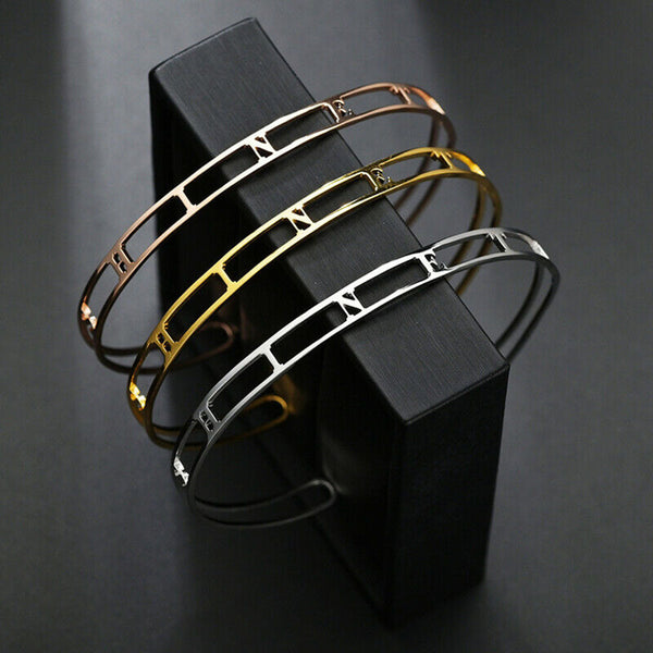 Pulsera de Acero Inoxidable Personalizada con Nombre