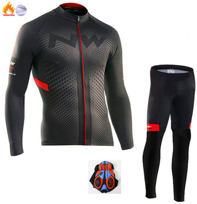 Conjunto de Jersey Ciclismo Manga Larga - Image 31