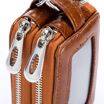 Estuche para Llaves de Cuero Genuino con Doble Cierre - Image 2