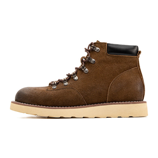 Botas de Montaña Retro Caña Alta en Cuero para Hombre - Image 11