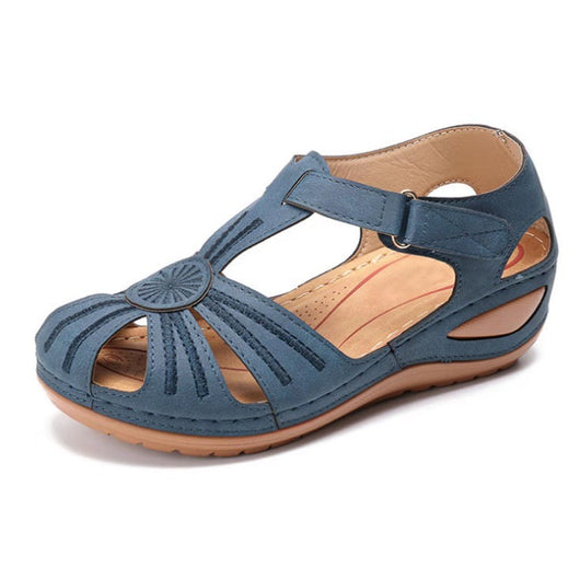 Sandalias Huecas para Mujer con Suela Gruesa y Cierre de Velcro - Image 6