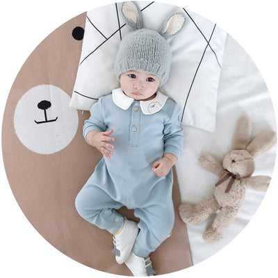 Vestido de Bebé con Cuello Volante Loto - Camisa Infantil Elegante - Image 3