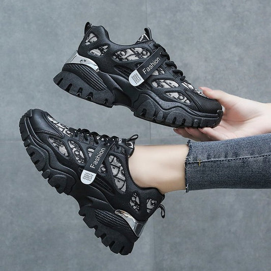 Zapatos Deportivos para Mujer Tipo Daddy Shoes - Malla Transpirable y Versátil