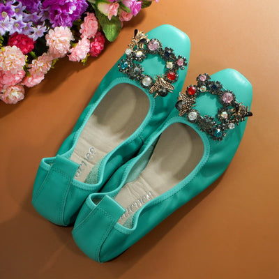 Zapatos Planos Cómodos con Boca Baja y Tacón Ligero - Image 14