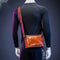Bolso Bandolera Cuero Hombre Pequeño Cuadrado Horizontal