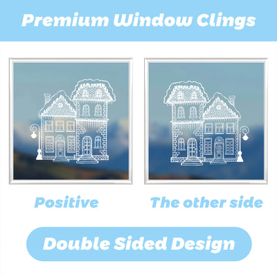 Pegatinas de Copos de Nieve Navideñas para Ventanas - Decoraciones Reutilizables - Image 13