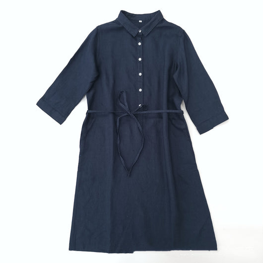 Cardigan Vestido Clásico Abotonado Largo para Mujer - Image 10