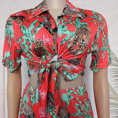 Conjunto Africano: Camisa Estampada + Pantalón Ancho Elástico - Image 8
