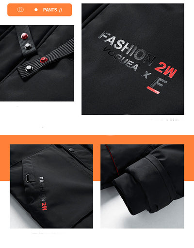Abrigo Impermeable Grueso y Cálido con Capucha para Hombre - Image 11