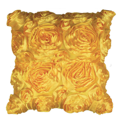 Funda de Cojín Satén con Bordado de Rosas - Image 30
