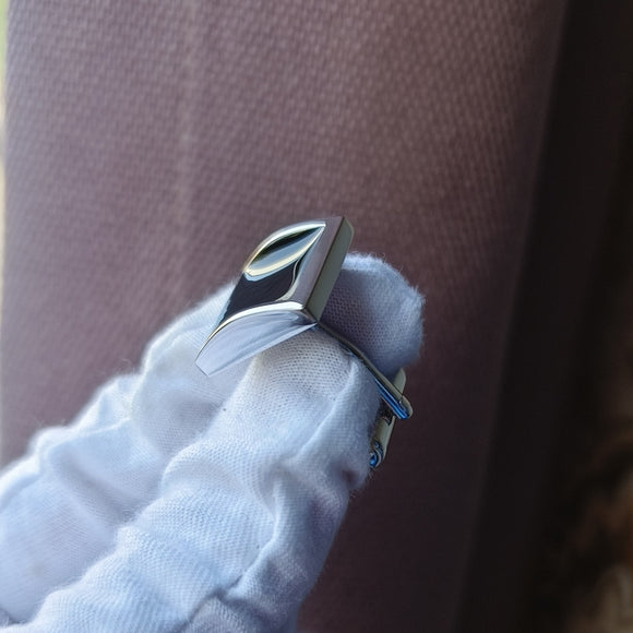 Gemelos Cuadrados Negros de Resina Epoxi - Diseño Clásico Elegante