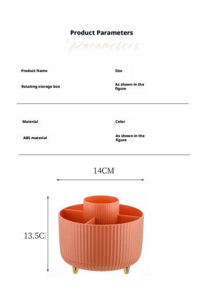 Organizador de Escritorio Naranja con Divisores - Almacenamiento Moderno para Cosméticos y Papelería - Image 10