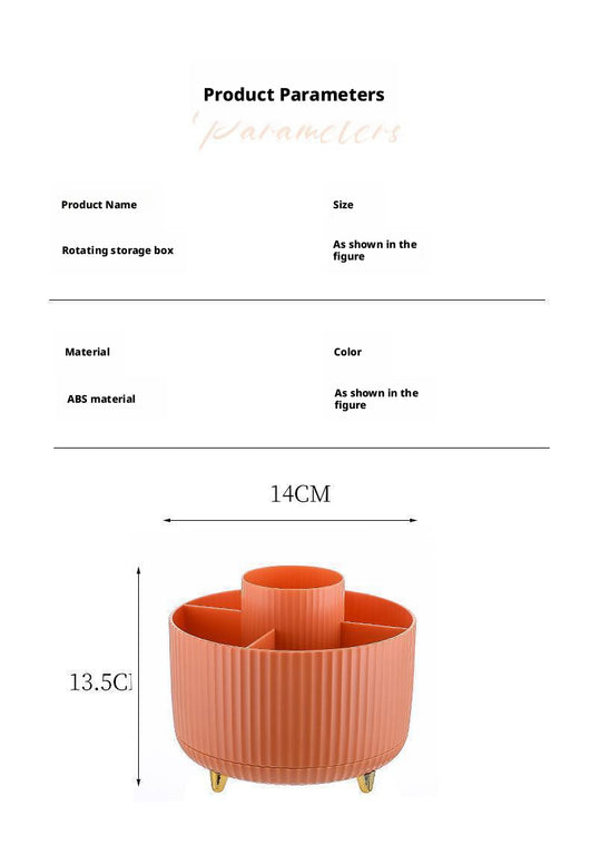 Organizador de Escritorio Naranja con Divisores - Almacenamiento Moderno para Cosméticos y Papelería - Image 10