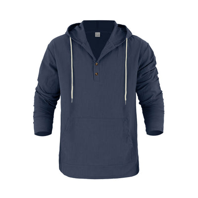 Henley con Capucha y Mangas Largas con Bolsillos Grandes - Image 7