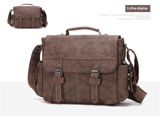 Bolso Bandolera de Cuero PU Retro para Hombre - Estilo Casual Trendy - Image 27