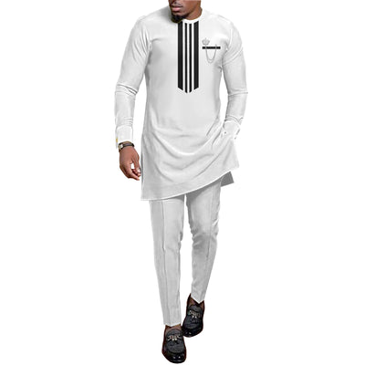 Traje de Descanso Hombre Estampado Batik Étnico Africano - Image 3