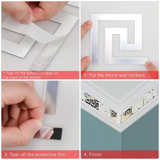 Espejo Adhesivo de Acrílico para Cintura - Decoración de Pared - Image 5