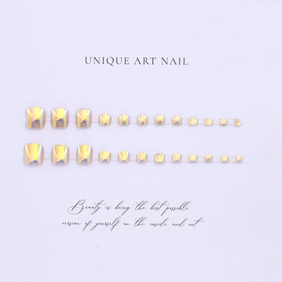 Pegatinas de Uñas Espejo Luz Lunar - Diseño Minimalista Elegante - Image 10