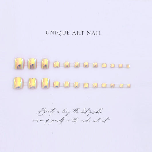 Pegatinas de Uñas Espejo Luz Lunar - Diseño Minimalista Elegante - Image 10