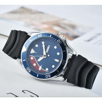 Reloj de Cuarzo para Hombre con Correa de Silicona y Calendario Doble - Image 10