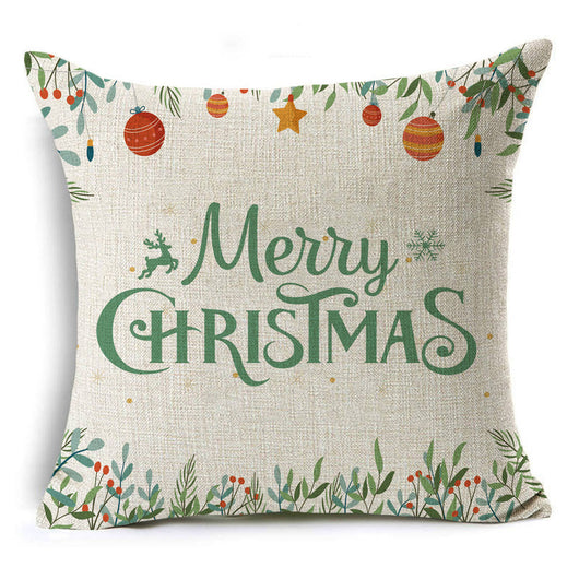 Funda de Cojín de Lino Navideño Colorido - Image 15