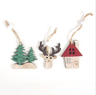 Adorno Navideño de Madera Artesanal para Árbol - Image 9
