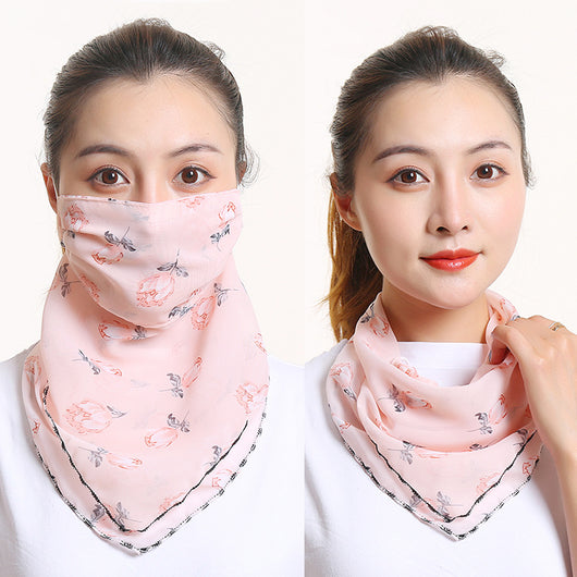 Pañuelo de Seda Protector Solar para Mujer - Máscara Cuello y Cara Verano - Image 26