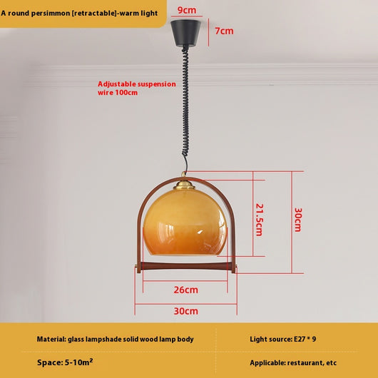 Lámpara Colgante Retráctil Estilo Vintage Americano para Dormitorio - Image 6