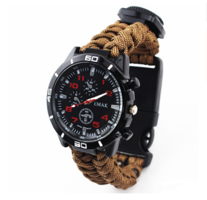 Reloj de Supervivencia Multifuncional con Brújula, Termómetro y Kit de Rescate - Image 18