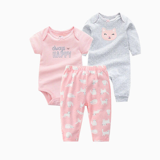 Conjunto de Tres Piezas para Bebé Primavera Otoño - Image 2