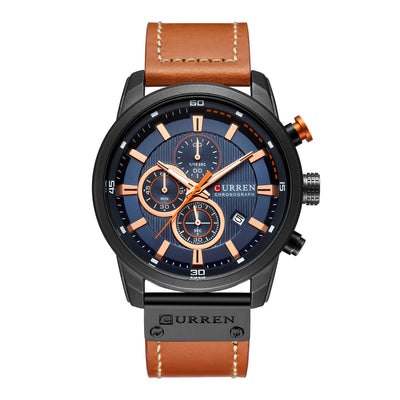 Reloj Deportivo Militar Cronógrafo Impermeable Cuero Premium Lujo - Image 6