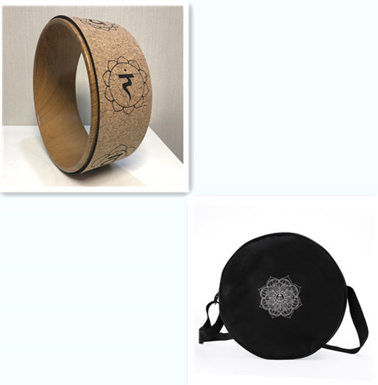 Rueda de Yoga en Corcho con Diseño de Veta de Madera - Image 10