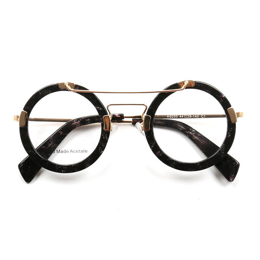 Lentes Vintage Redondos con Protección Azul - Marco Metálico Doble Rayo - Image 5