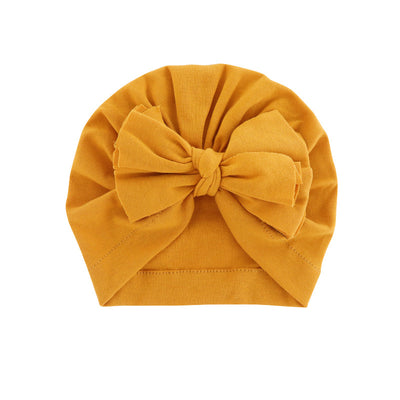 Turbante con Capucha y Moño - Gorro Elegante de Color Liso - Image 18