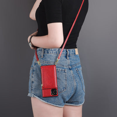 Cartera Cruzada Multifuncional con Compartimentos para Monedas, Tarjetas y Teléfono - Image 6
