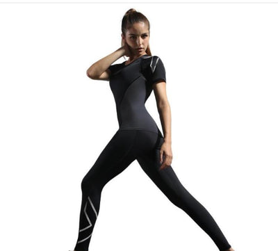 Conjunto de Yoga y Running para Mujer - Remera Deportiva Ajustada de Compresión - Image 6