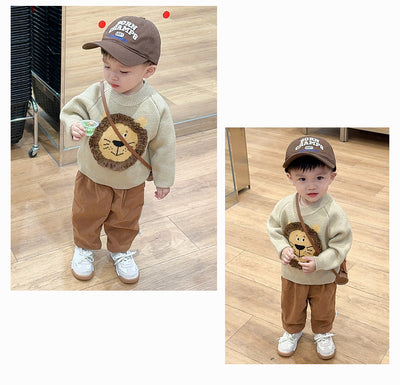 Suéter Pullover Coreano para Niños - Estilo Occidental - Image 15