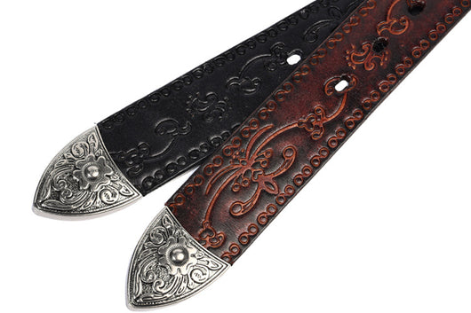 Cinturón de Cuero Grabado Estilo Mongol con Personalización Artesanal - Image 14