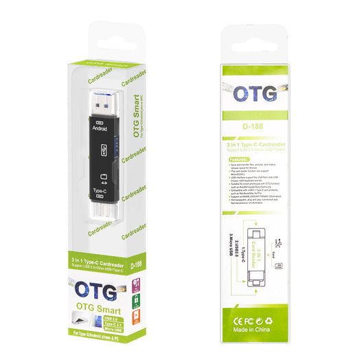 Adaptador OTG Hub USB-C y Micro USB con Lector de Tarjetas TF - Image 5