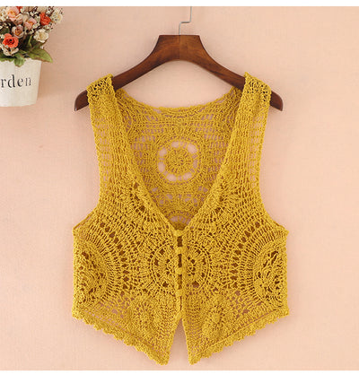 Chaleco de Encaje Calado para Mujer - Diseño Fresco y Elegante - Image 4