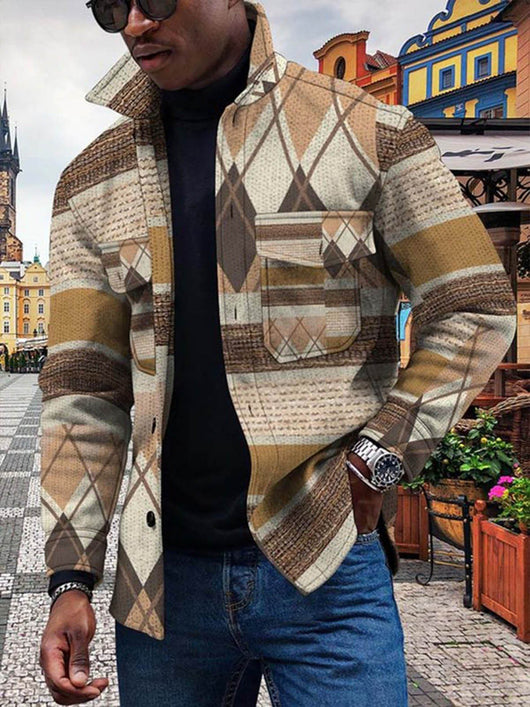 Cardigan Estampado 3D con Degradado de Colores y Botones en Relieve - Image 22
