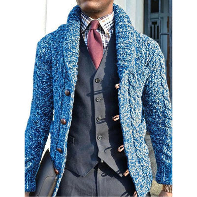 Cardigan Slim Fit de Manga Larga para Hombre