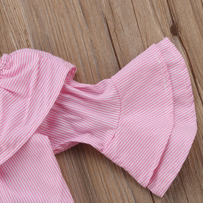 Traje dos piezas con pantalón acampanado rasgado y mangas voluminosas - Image 13