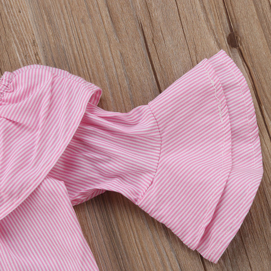 Traje dos piezas con pantalón acampanado rasgado y mangas voluminosas - Image 13