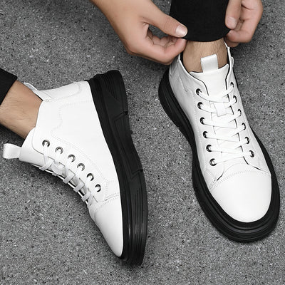 Botas Altas de Cuero para Hombre - Zapatos Casuales Invierno - Image 3