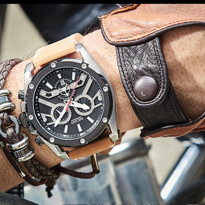 Reloj Deportivo Multifuncional para Hombre con Correa de Cuero y Luz Nocturna - Image 7